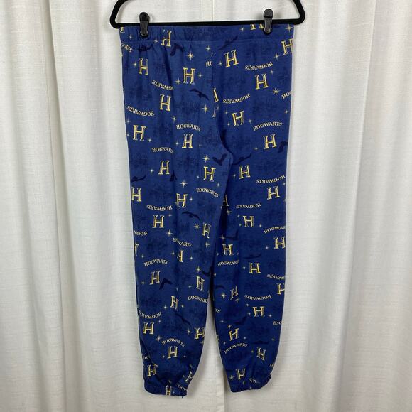 The Wizarding World Of Harry Potter Blue Hogwarts Two Piece PJ Jogger Set Sz.M - Picture 7 of 14